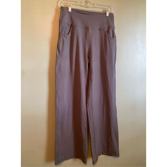 ESOFT Wide Leg Pants High-Waisted Yoga Work Dress Pants Pockets M NWOT - Picture 4 of 7